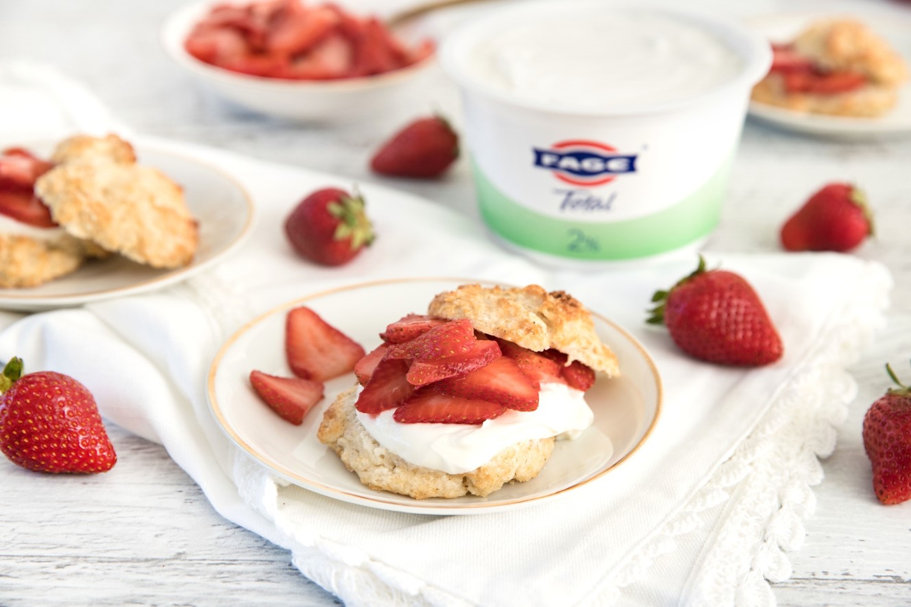 Strawberry Shortcake Drop Biscuits Fage UK